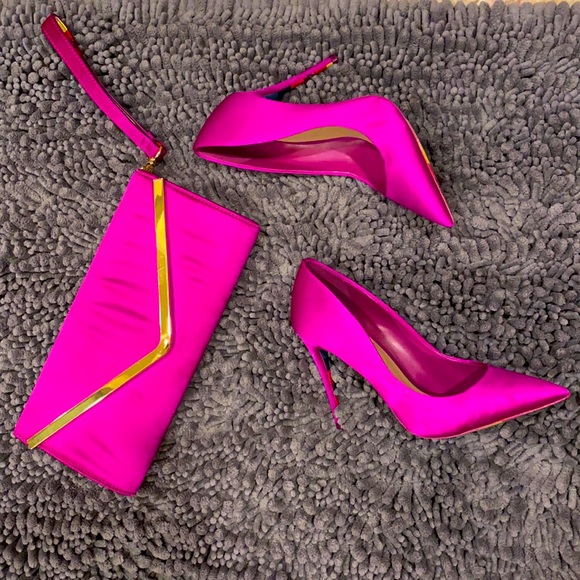 Aldo Shoes - Aldo matching clutch and heels 💜